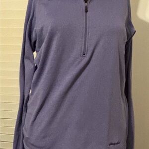Patagonia Women's Lavender Quarter-Zip Sweatshirt Polartec